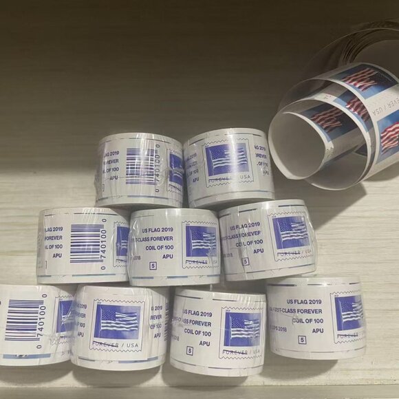 1000 usps forever stamps of 2019 Mail U.S.A. Flag Postage - Picture 2 of 3